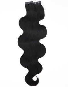 Extension cheveux noir – Extension Adhésive – Extens Hair 2