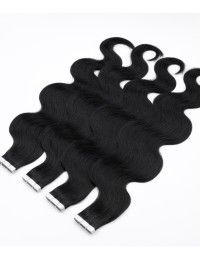 Extension cheveux noir – Extension Adhésive Ondulée – Extens Hair Extension cheveux noir – Extension Adhésive Ondulée – Extens Hair