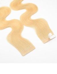 Günstig Tape Extensions - Echthaar Karamellblond 50 cm - Kostenloser Versand