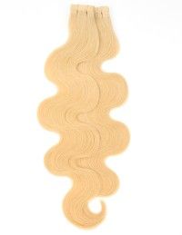 Günstig Tape Extensions - Echthaar Karamellblond 50 cm - Kostenloser Versand