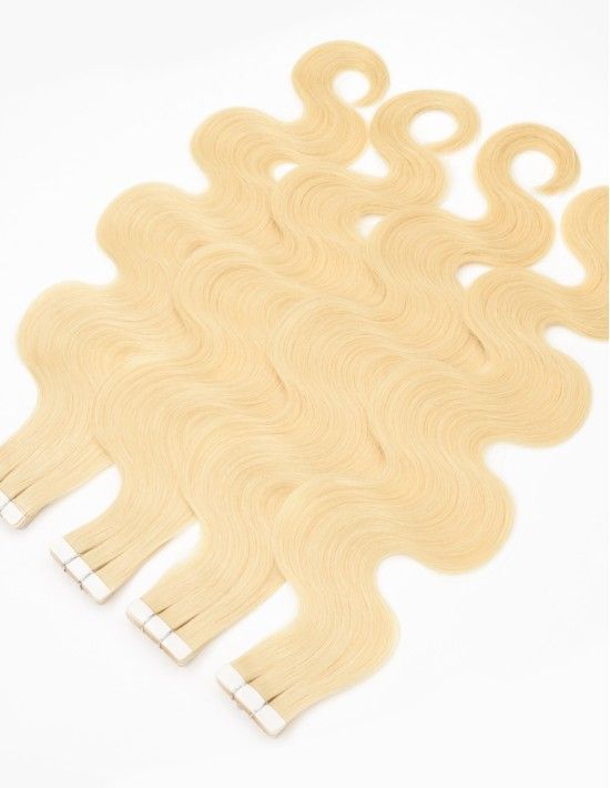 Welliges Extensions zum Kleben - Echthaar Extensions zum Bestellen