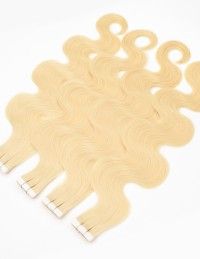 Extension en Bandes Adhésives Ondulées - Cheveux Naturels, Remy Hair
