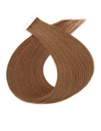Extensions adhésives Cheveux Marron 40cm - EXTENS HAIR