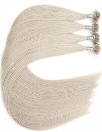 Grau Bonding Haarverlängerung mit wundervollem Echthaar - Extens Hair