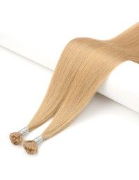 25 Bonding-Extensions in Bronde Haselnuss Echthaar ♡
