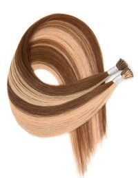extensions à froid cheveux Châtain Clair Chocolat