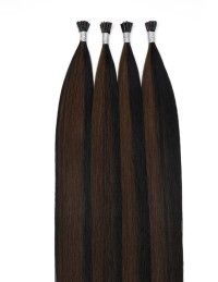 extensions à froid balayage Brun Profond