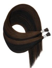 25 Extensions Brun Profond Méché à froid véritable - Exten's Hair