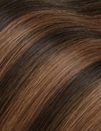 25 Extensions à anneaux couleur Brun foncé cuivré - Exten's Hair