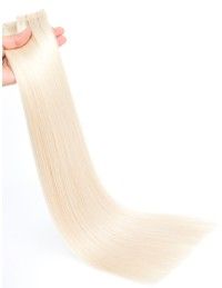 XXL Tape Haar - Pure White 70cm, Echthaarverlängerung