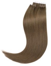 XXL Tape Haar 70cm, Ashbraun Echthaarverlängerung