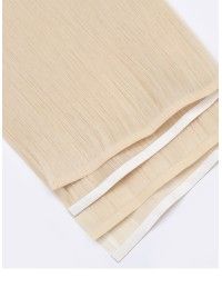 Klebe-Extensions Lange Tape 60 cm - Pure White Echthaar 9A+