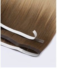 Tape Haarverlängerung Skin Weft Lange 60 cm - Ombré Ashy Latte Echthaar 9A+