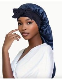 XL-Satin-Nachthaube für Extensions