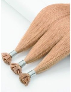 Günstige Keratin Bonding Haarverlängerungen – Hellbraun, 30 cm 2