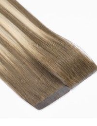 Extensions invisibles 9A/60A – Ombré Sable Cendré 50cm | Extens Hair