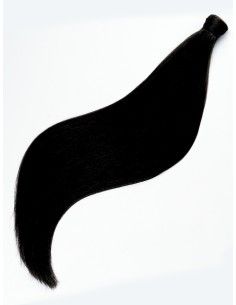 Queue de cheval cheveux naturels Noir intense 2