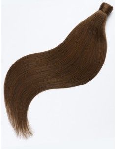Queue de cheval cheveux naturels Marron 4