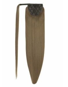 Ponytail cheveux naturels Brun cendré 2