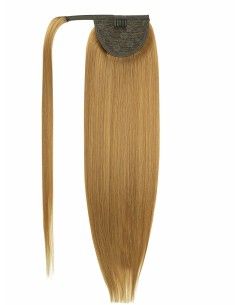 Queue de cheval cheveux naturels Brun clair cendré 8BELA 2