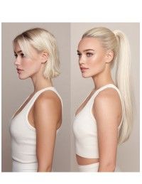 Postiche Ponytail Platinblond