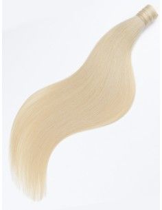 Cheveux naturels en ponytail Blond platine 613