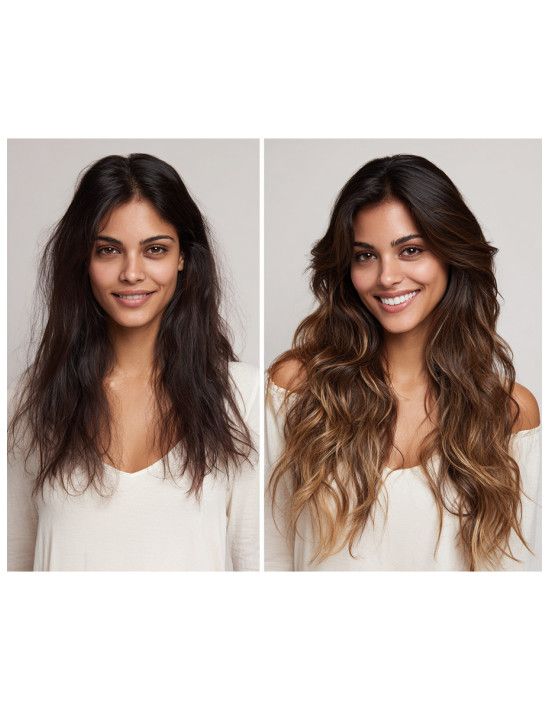 Extension à Chaud Ombré Hair - Kératine Remy Hair 100% Cheveux Naturels
