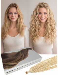 Extension à Chaud ondulée ♥ Cheveux Naturel Kératine [Coffret Deluxe] 2