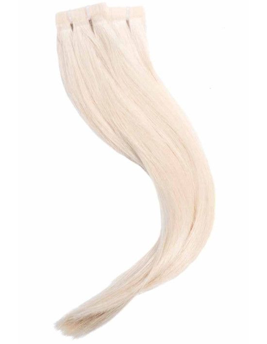 Tape Haarverlängerung platinium blond