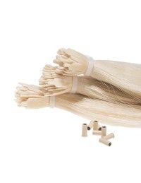 Mèches hair tip blond platine