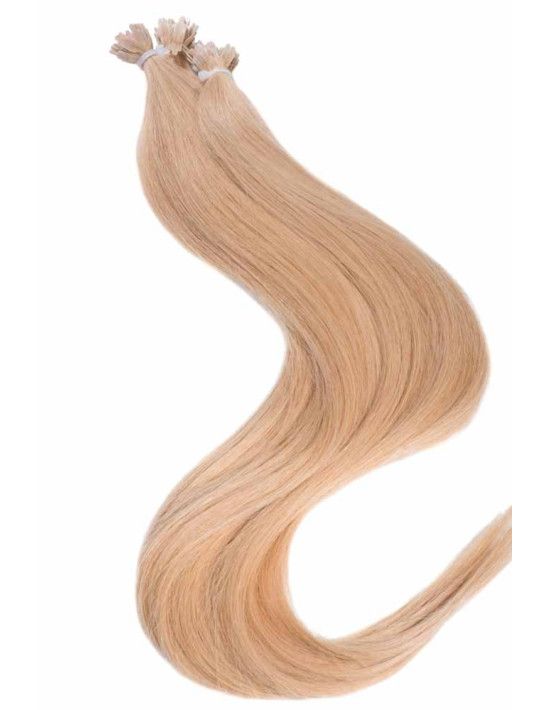 25 Mèches Blond Caramel Cheveux Remy Hair