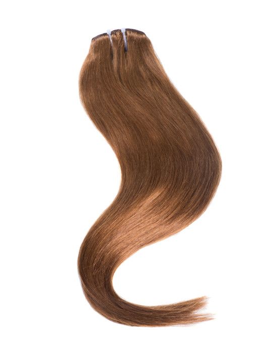 Hair Extension Clip Echthaar Haselnussbraun