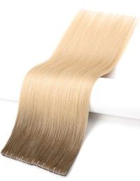 Unsichtbare injected Tape-Haarverlängerungen Ombré Aschy Latte