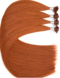 Extension Kératine - Cheveux Naturels couleur unie Ginger 59