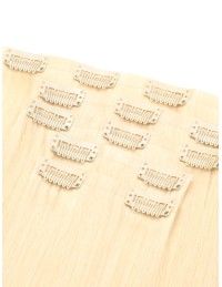 Extension naturelle blond clair 50cm  - Extension à clip - Extens Hair