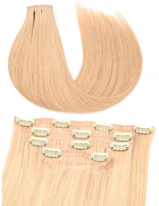 Günstig Echthaar ♡ Clip Extensions Kastanienbraun ♡ Exten's Hair