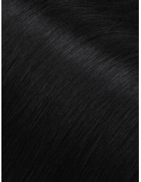 Echthaar Haar Clips Extensions Schwarz Seamless - Große Farbwahl