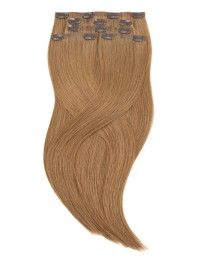 Clips Haarverlängerung Aschbraun mit wundervollem Echthaar - Extens Hair