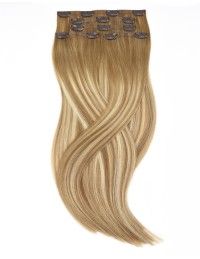 Extension à clip Balayage Brun Cendré Blond, 50cm