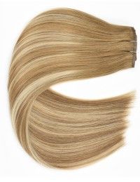 Extension à clip Balayage Brun Cendré Blond, 50cm