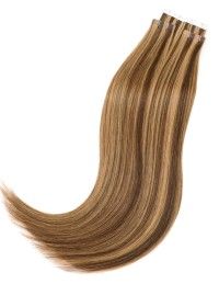 Haarverlängerungen in Mahagonibraun - Beste Tape Hair Extensions