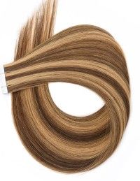 10 Extensions Adhésives méchée Brun Acajou - Exten's Hair