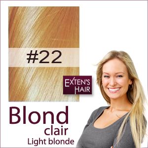 extensions de cheveux blond clair