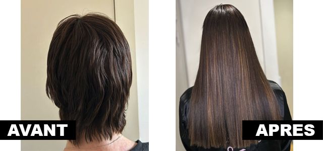 Charlotte Avant / Après extensions
