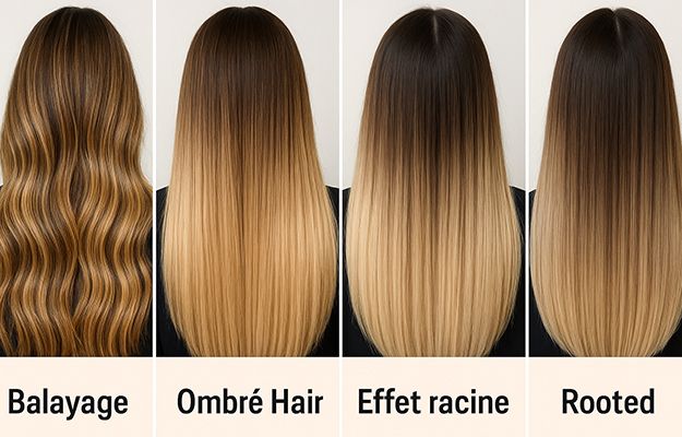 Extension de cheveux Ombré Balayage Rooted