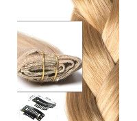 Extension à Clip en cheveux russes Blond Caramel